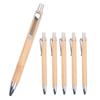 4 Pcs Set Bamboo Wood Ballpoint Pen 1.0Mm Bullet Tip Blue Black Ink Ball Pen