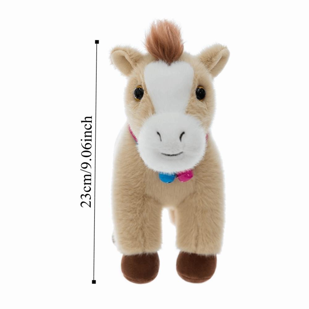 Creative Horse Plush Doll Mascot Dolls Zodiac Pony Figurine Stuffed Animal Doll Birthday Gift