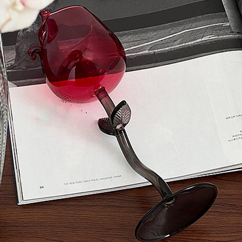 1 шт., украшение французского стола, бокал для вина, форма розы, бокал ко Дню святого Валентина, барная посуда, романтическая посуда