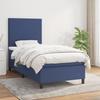VidaXL Divan Bed with Mattress Blue 90x190 Cm Fabric - Model 3141583