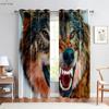 Животное Волк 3D Печать Шторы Затемнение Теплоизоляция Шторы Окно Декор Шторы Кухня Гостиная Спальня Шторы