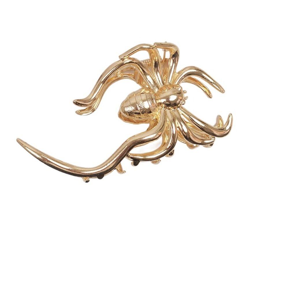 Hollow Large Shark Clip Y2K Metal Hair Claw Simple Spider Hair Claw Ladies
