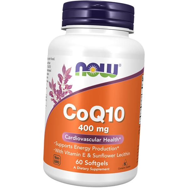 Coenzyme Q10, CoQ10 400, Now Foods 60gelcaps (70128035)