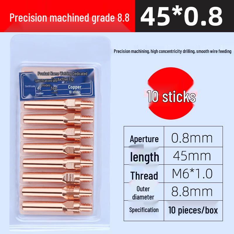 Panasonic Gas Shielded Copper Contact Tip for MIG Welding (0.8/1.0/1.2)