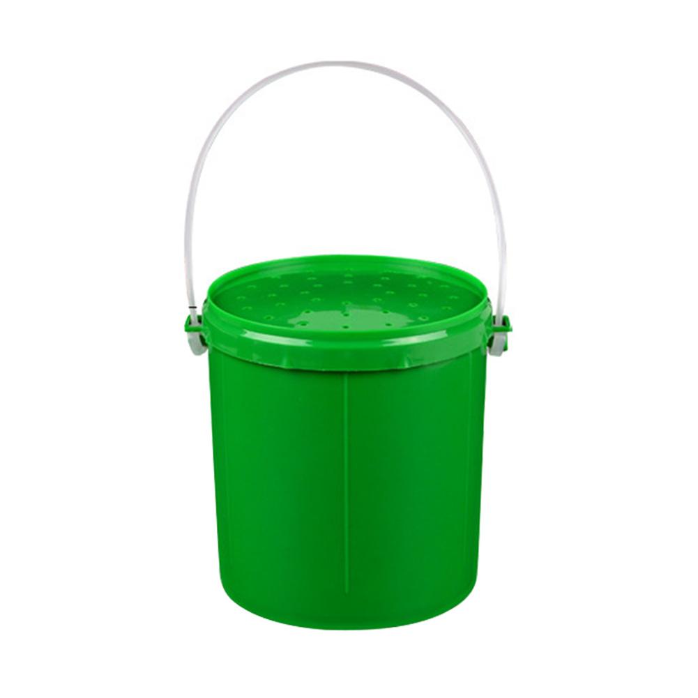 Fishing Tackle Boxes Breathable Live Earthworm Box Plastic Worm Lures Container Portable Handle Storage Tool Fishing Gear