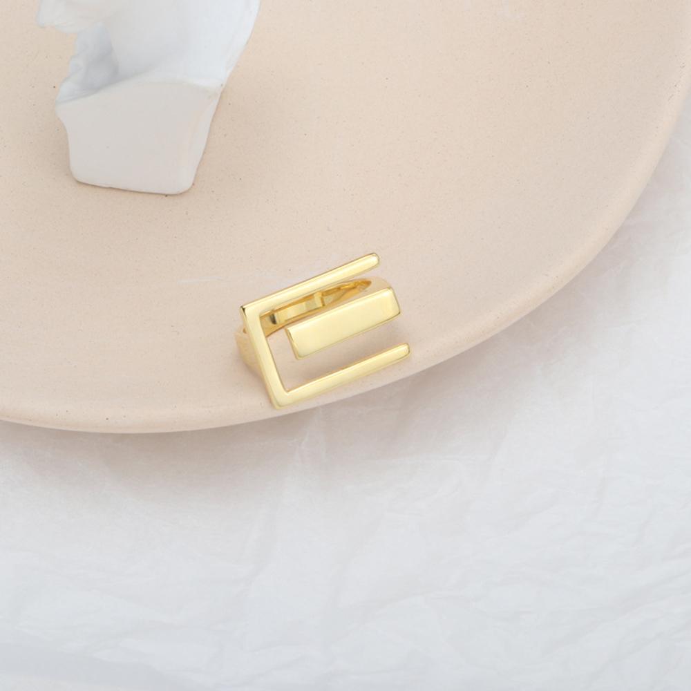 Party Accessories Geometric Gifts Girls Trendy Finger Rings Hollow Ring Rectangular Open Ring