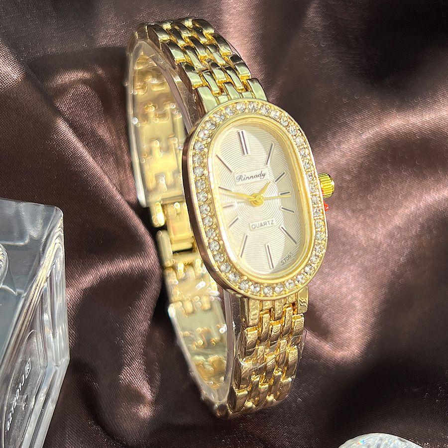 French Womens Luxury Crystal Women Bracelet Watches Fashion Diamond Ladies Quartz Watch Steel Female Party Wristwatch Elegant