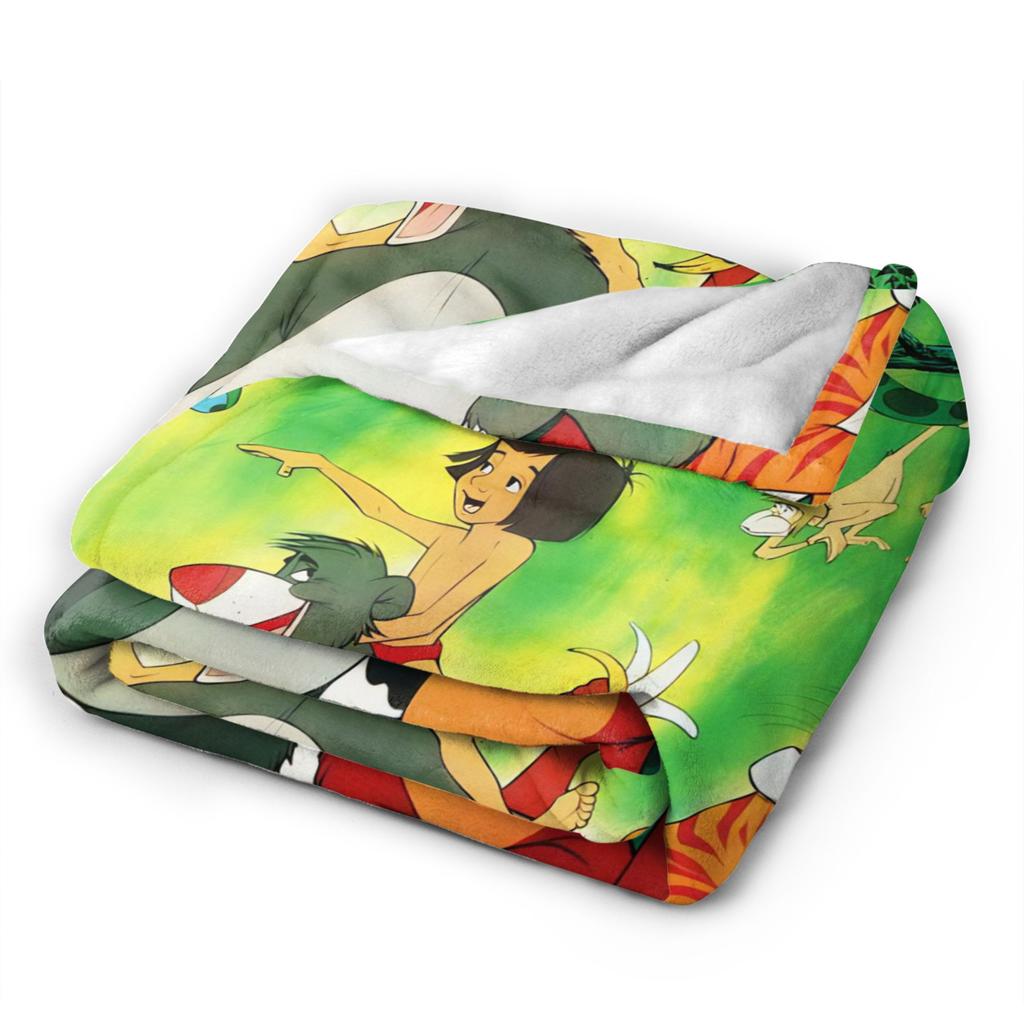 The Jungle Book Soft Warm Blanket  Decorative Plush Throw Blanket Fluffy Home Decor Flannel Bedspread Sofa Bed Cover
