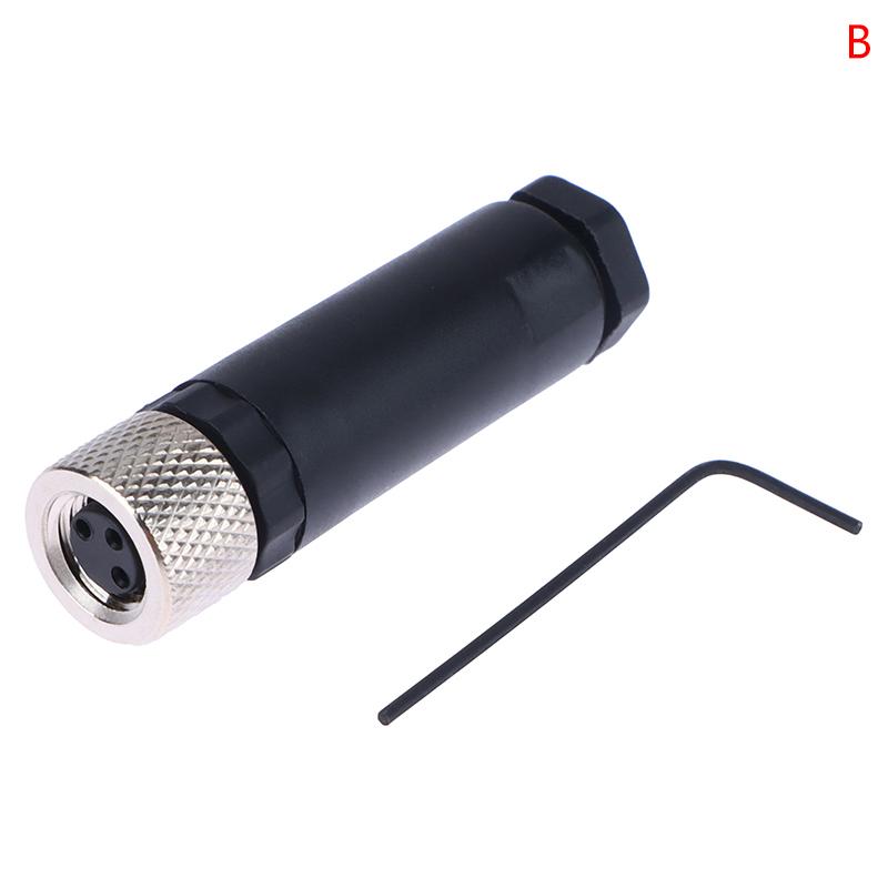 Разъем датчика M8 Водонепроницаемая вилка Папа&мама Резьбовая вилка Муфта 3 4 контакта Фланцевая розетка Задний монтаж