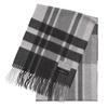Buyer Pure Cashmere Check 19 Patterns and Thick Cashmere Check Large Panel 100% Scarf, Available, Men's Women's, Pattern, (Charcoal Check) CH30-CH06a