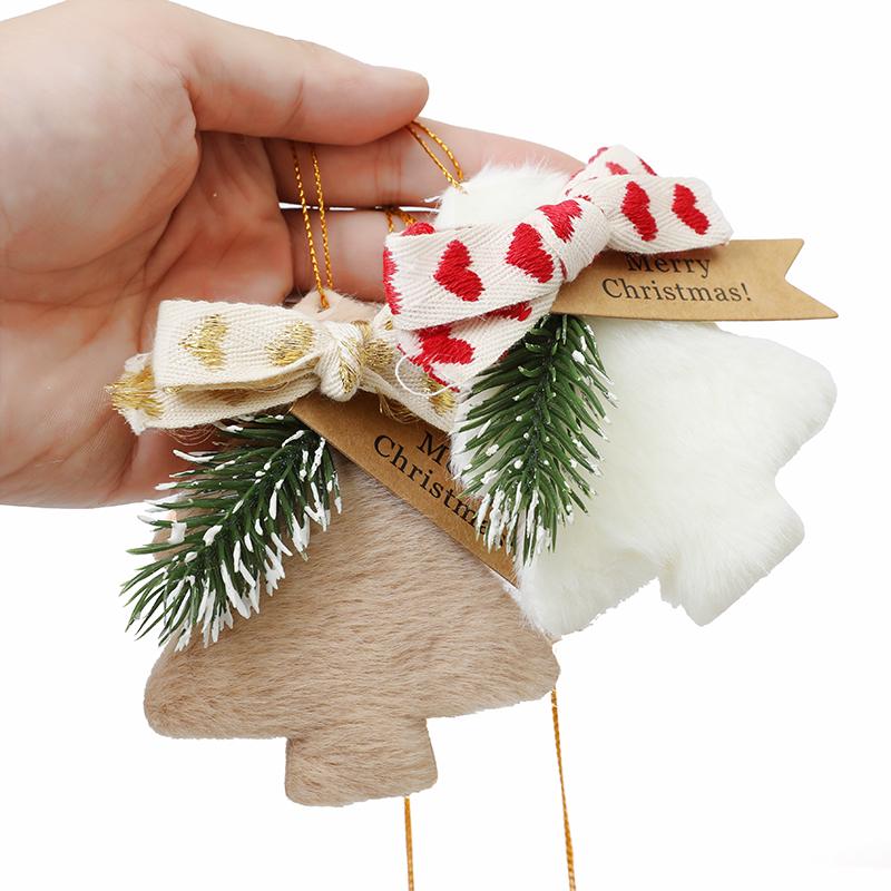 Плюшевые елочные колокольчики подвеска елка подвесное украшение веселые рождественские украшения для дома новогодние подарки Navidad