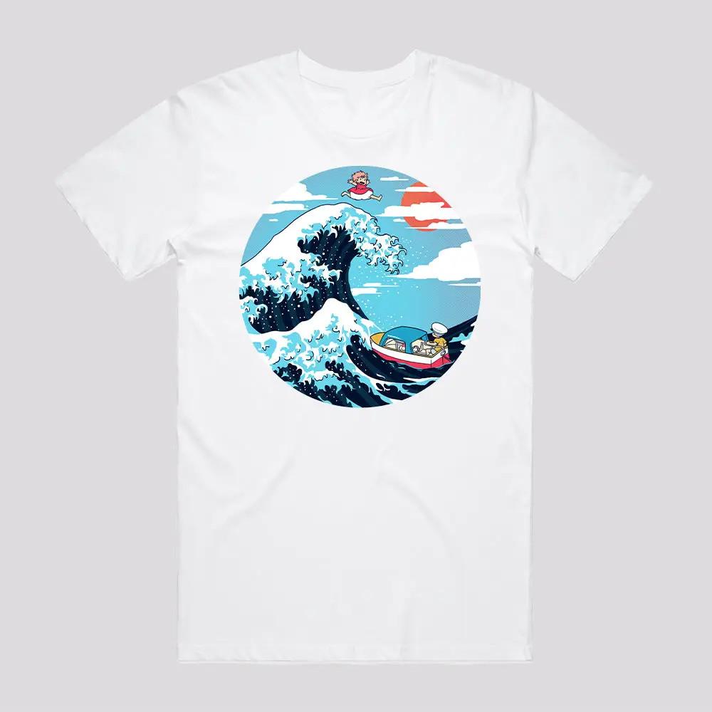 Anime The Great Wave Of Ponyo TShirt Size S4xl Gift For Friends For Kids