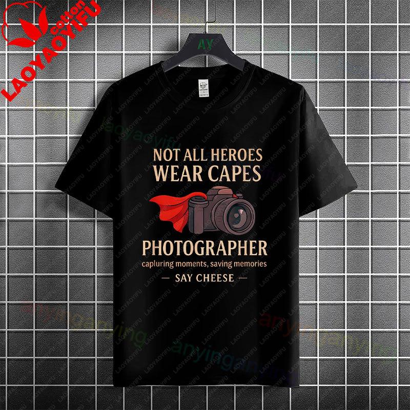 Unisex Unisexs Funny Storyteller Camera Photography Graphic Tshirt Short Sleeve 100 Cotton Casual Tee Ideal For Photographers