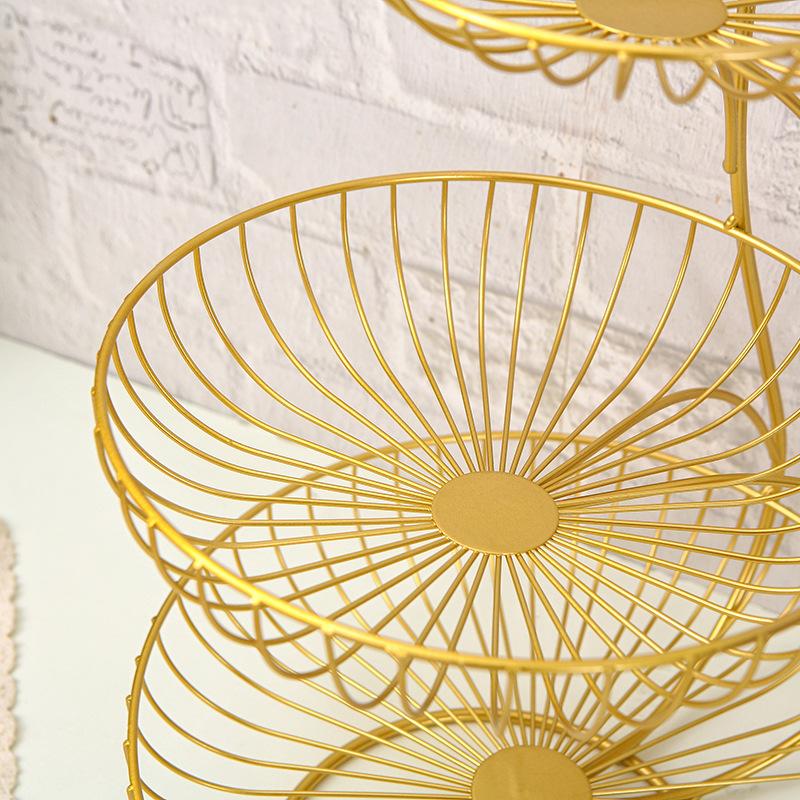 2/3-уровневая корзина для хранения фруктов, экономия места, кухонная корзина с овощами и фруктами, декоративная подставка для десерта, органайзер, кухонная домашняя миска