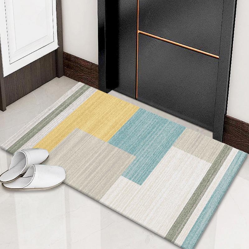 Absorbent Bathroom & Kitchen Mats - Easy-Care, Trendy Entrance Floor Mats