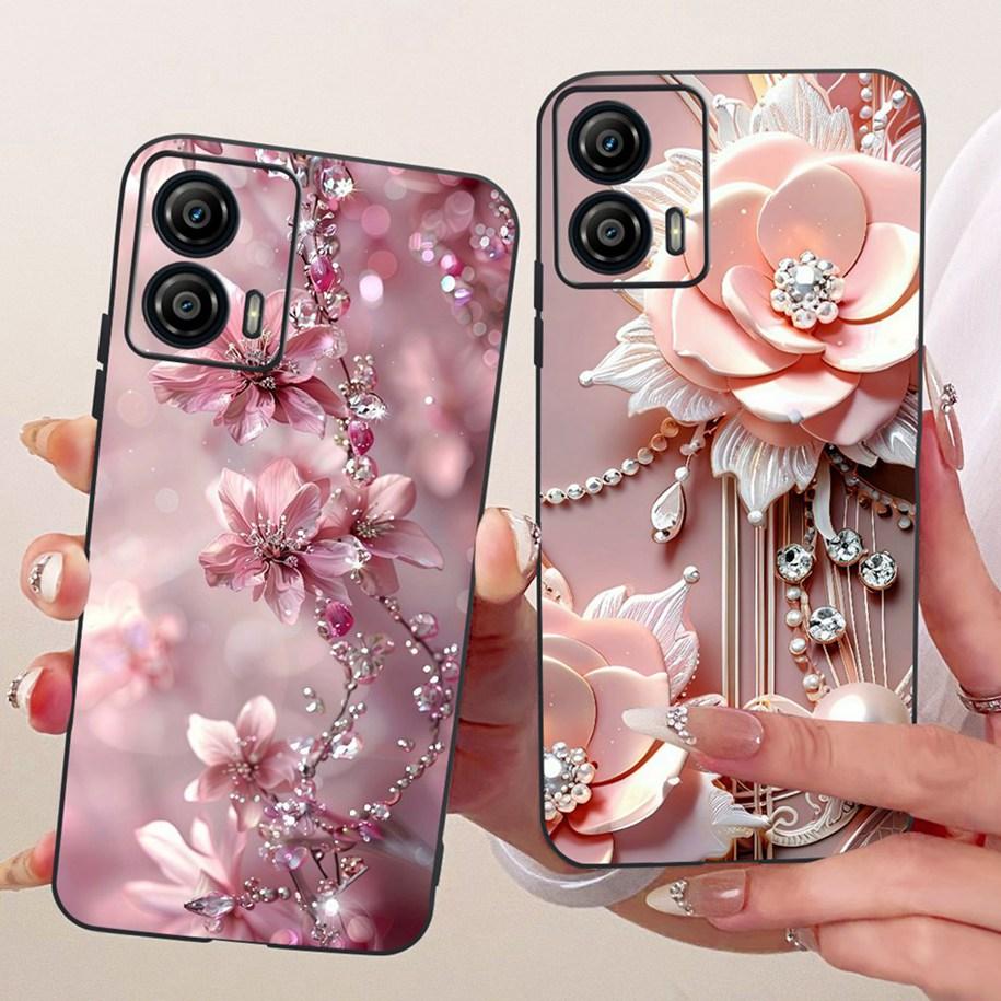 For Motorola Moto G53 5G Case XT2335-2 New Stylish Butterfly Flower Fundas Soft Silicone Phone Cover For Moto G13 G23 G73 Bumper