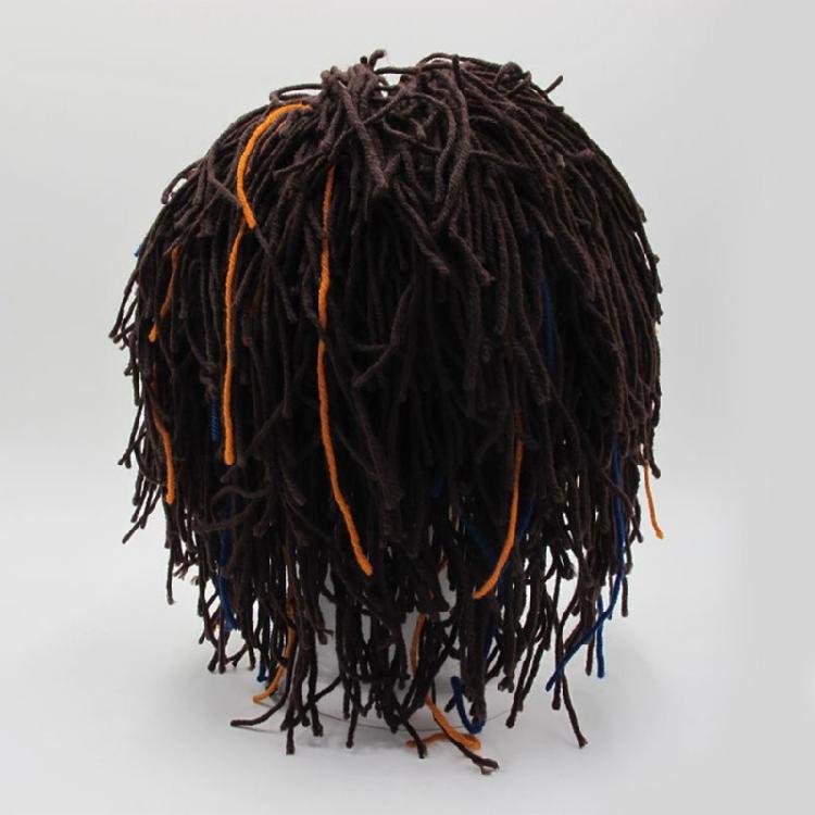 Knittings Hat with Dreadlocks Winter Hat Beanied Funny Man Rastas Wigs Beard Hat