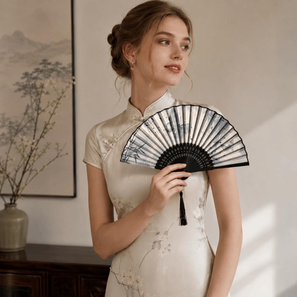 Butterfly Retro Handheld Fan Chinese Style Dance Fan Unisex Decorative Hand Fan Wedding