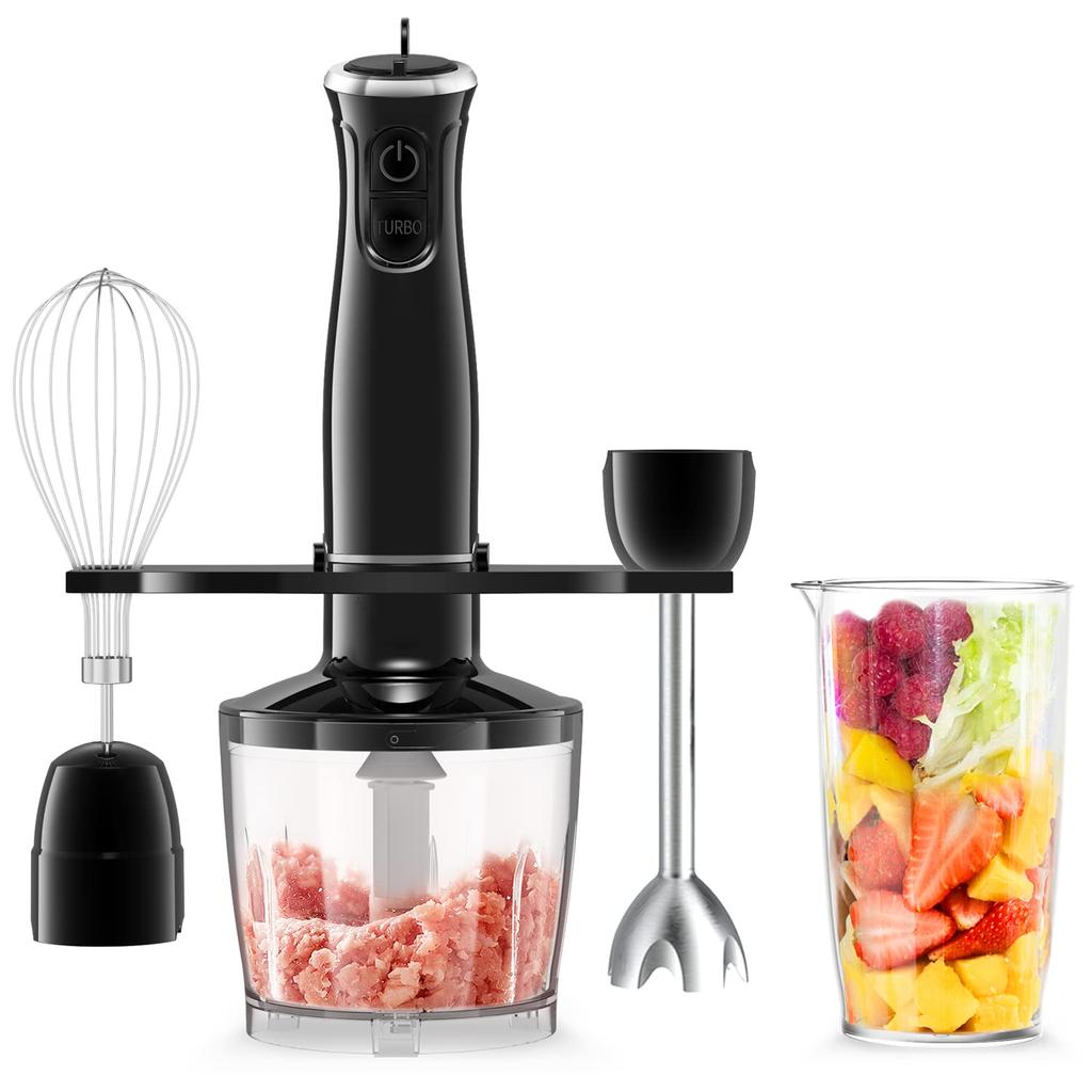 Hand Blender Baby Food Blender 6 In 1 800W Electric Mixer Hand Mixer Whisk Juicer Food Processor Cooking Utensils Ice/Meat/Fruits/Vegetables