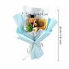 New Lovely Bear Simulated Flower Bouquet Crochet Sunflower Handmade Sunflower Flowers Animal Bouquet Graduation Ceremony
