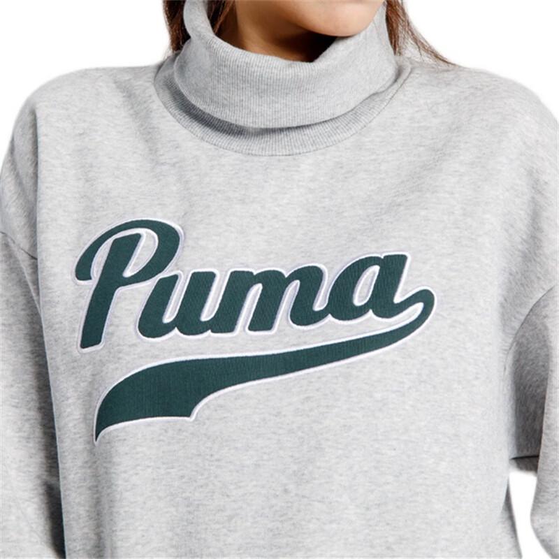 Puma Спортивная женская толстовка с длинным рукавом и надписью «Sports Lifestyle Series», серая 534387-04