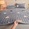 Winter Quilted Milk Velvet Thin Mattress Toppers Thickened Warm Bed Sheet Bedspread Single Double Soft Fold Tatami Floor Mat