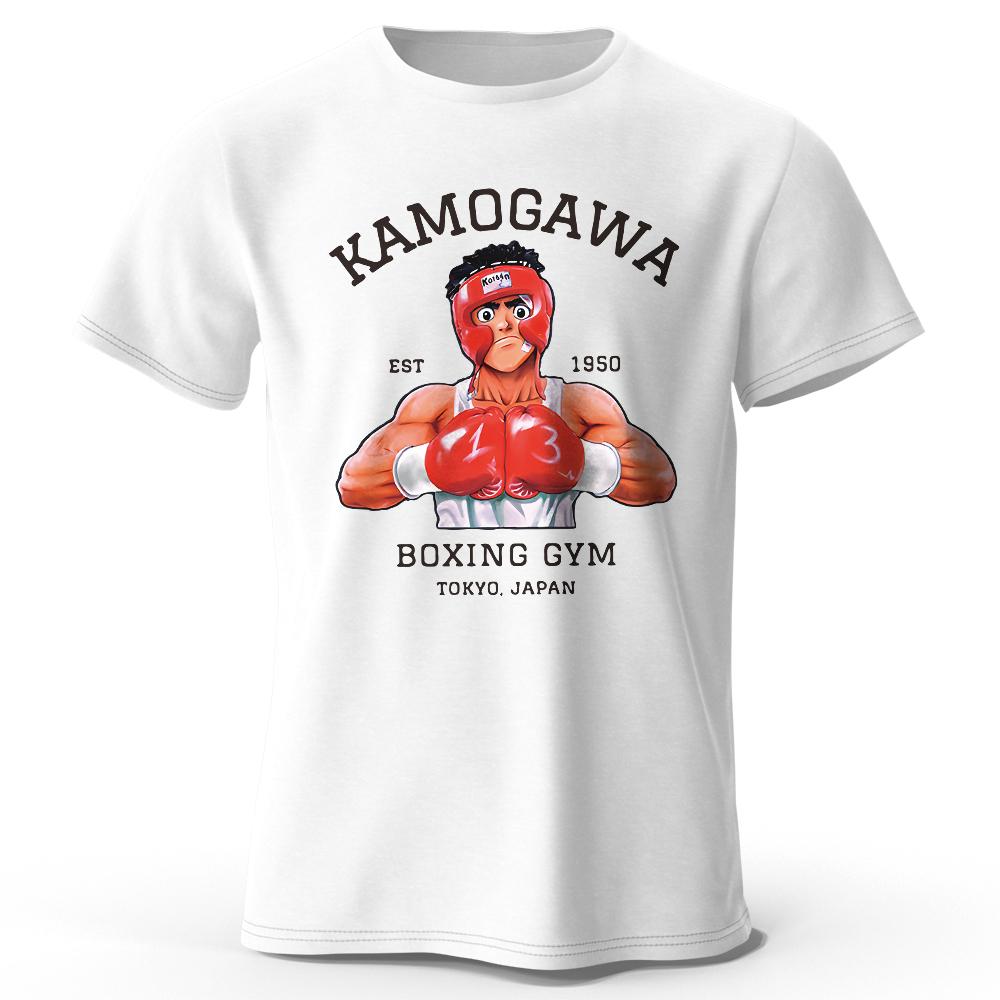 KBG Hajime No Ippo Печатная Футболка из Чистого Хлопка Винтажная Для Зала Унисекс Топы для Унисекса