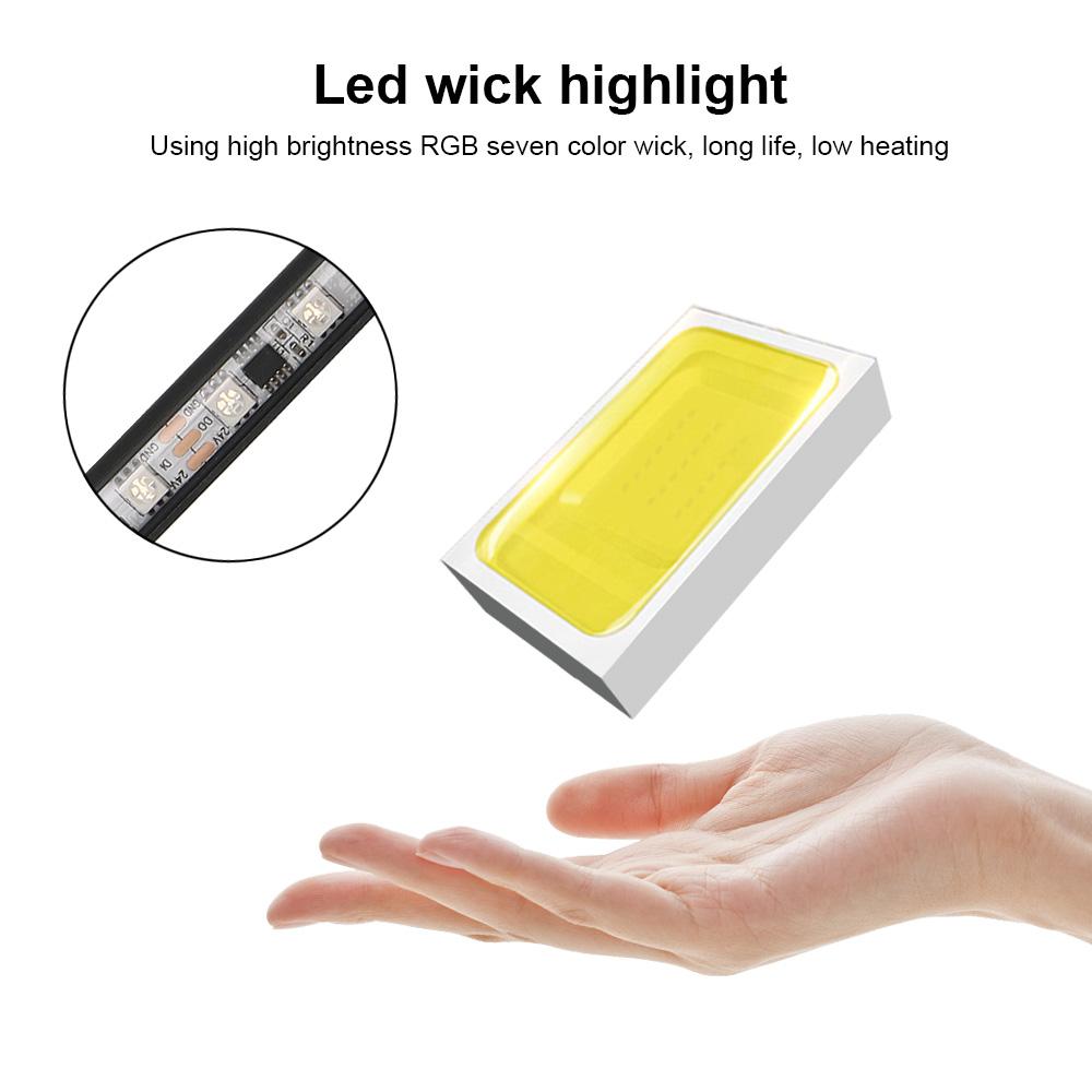 Красочные гибкие светодиодные ленты 24 В атмосферные лампы для крыши грузовика супер яркие 1-2,4 м