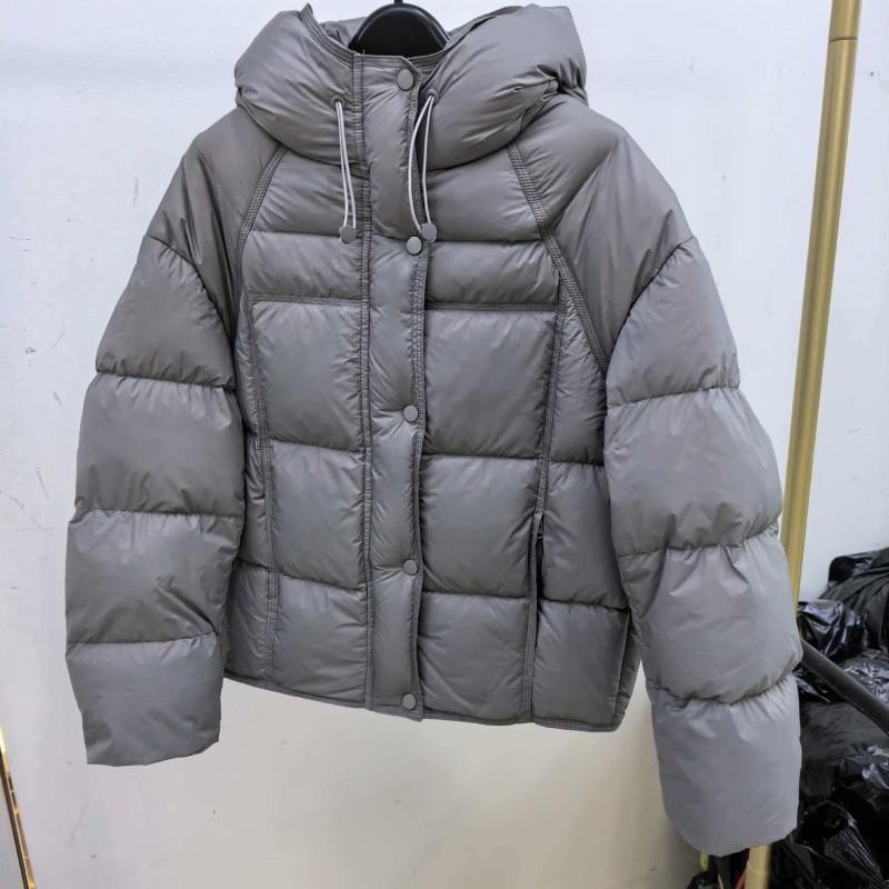 Womens Short Hooded Puffer Down Jacket 2025 Winter Loose Fit Warm Casual Coat