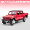 Масштаб 1:32 Jeep Wrangler Gladiator Пикап, модель автомобиля из сплава, отлитая под давлением металлическая игрушка, внедорожники со звуком и светом, коллекция, подарок для детей