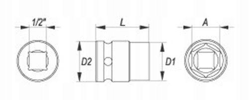 60mm Quick Release Chuck for 1/4 Yato Bits