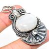 Rainbow Moonstone, Topaz 925 Sterling Silver Jewelry Pendant 2.48" u9R53