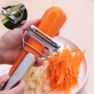 1 упаковка из нержавеющей стали, многофункциональная кухонная овощерезка, инструменты для фруктов и овощей, терка для картофеля, моркови, дыни