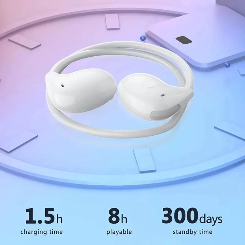 Беспроводные наушники Bluetooth 5.3 с воздушной проводимостью, водонепроницаемая гарнитура, стерео, накладные спортивные наушники-вкладыши с микрофоном