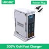 Ubigbuy 300 Вт GaN Зарядное устройство PPS PD 100 Вт USB Type C 6-портовое Цифровой дисплей Настольная станция быстрой зарядки для MacBook Samsung