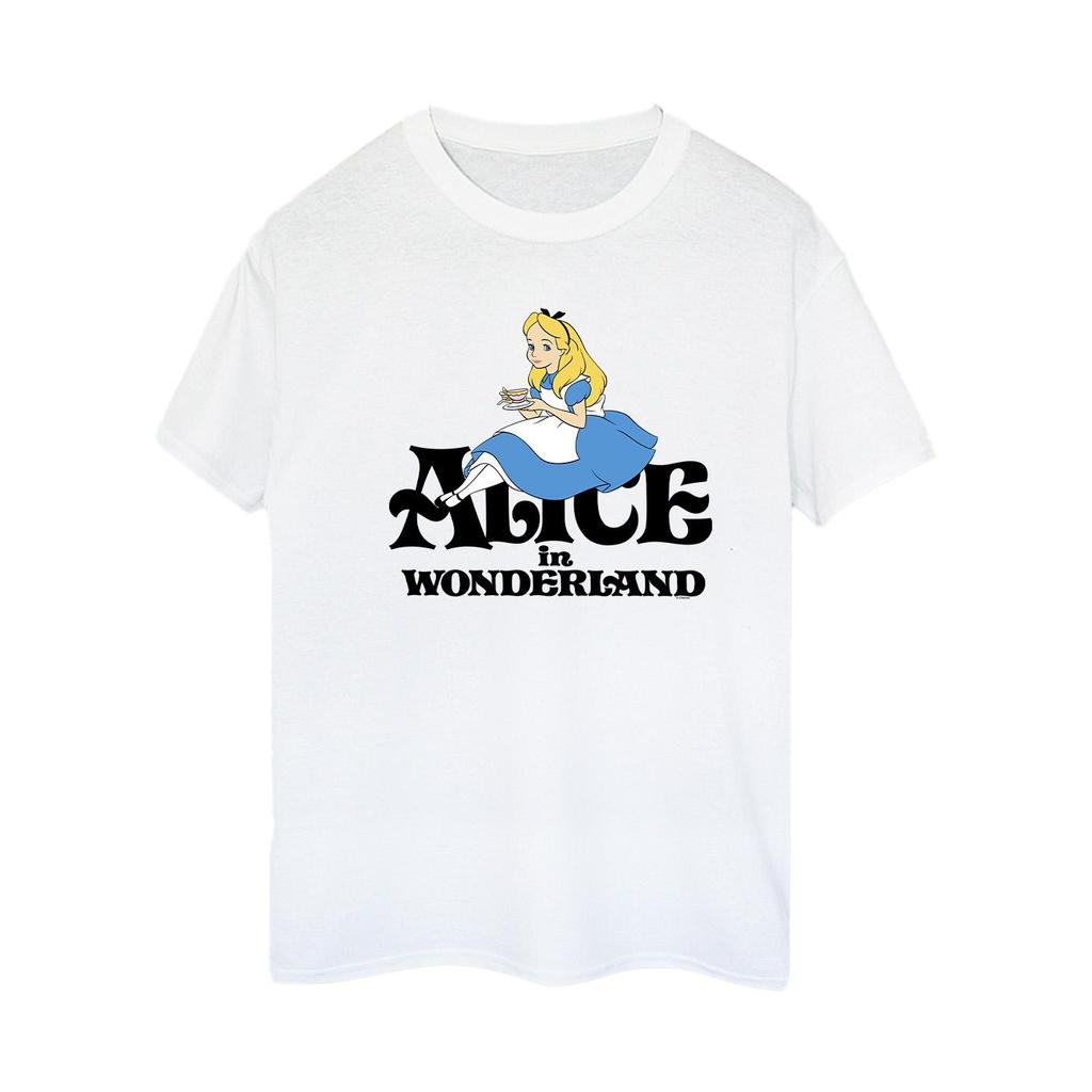 Disney Womens/Ladies Alice In Wonderland Tea Drinker Classic Cotton Boyfriend T-Shirt
