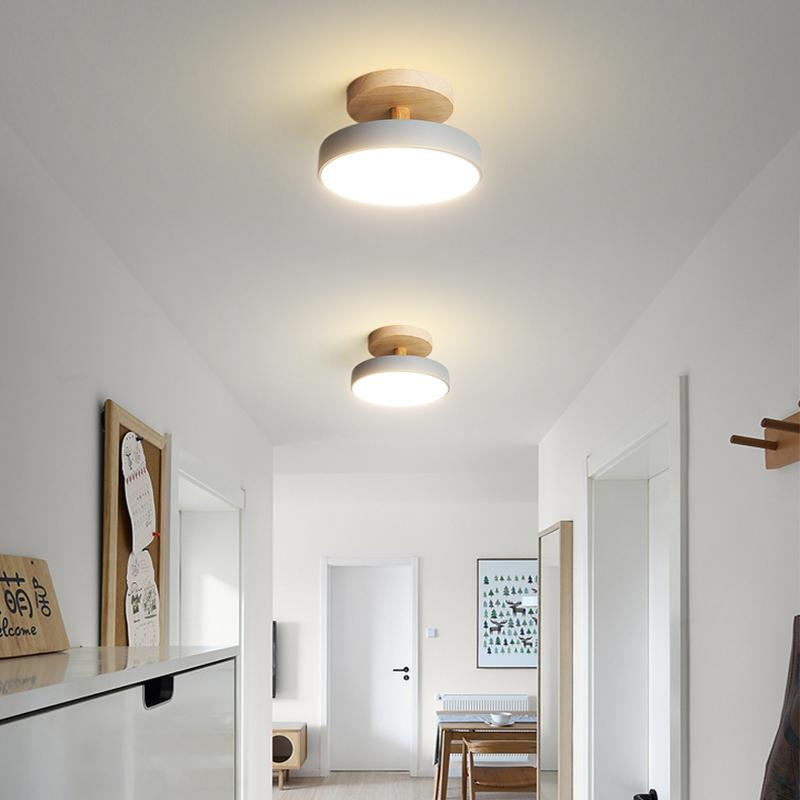 IRALAN Nordic Round Led Ceiling Light Lustre Light Ceiling Lamp Home Bedroom Lighting for Study Corridor Home Decor Fixtures