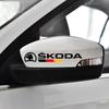 VMAD6 Car Sticker 2PCS Car Rearview Mirror Reflective Decals Waterproof Safety Warning Stickers Accessories For Skoda Octavia A5 A7 RS