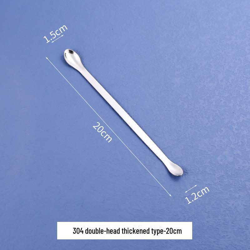 Медицинская ложка из нержавеющей стали для упаковки косметики — вариант с одной или двумя головками