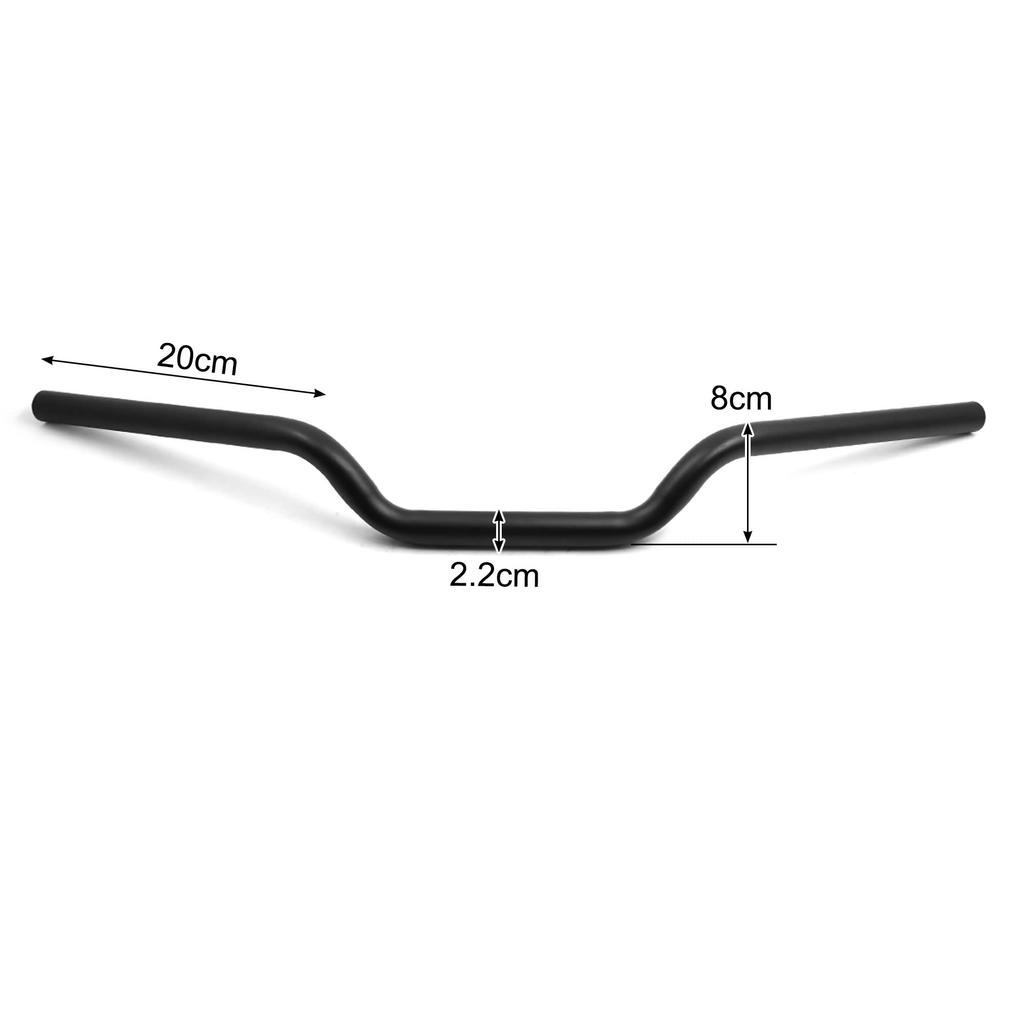 uxcell Motorcycle 22mm Aluminum Alloy Motorcross Handlebar for Honda CG125 Handlebars, ATV, Tubes, Black,