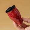 Forbidden City Red Master Cup Single Cup Opening Personal Special Teacup Ceramic Tea Cup Kung Fu Tea Set Drinking Tea Cup Household