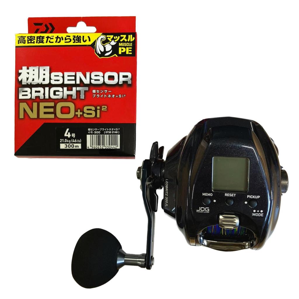 Daiwa Намотка электрическая катушка 23 Leo Blitz PE line UVF полка сенсор яркая с нитью [Набор для отжима] 300J-L + NEO+Si2 Нет. 4-300м