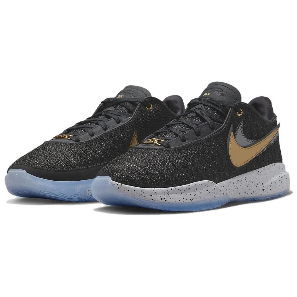 Nike LeBron 20 EP Fab 5 Unisex Sneakers Black Metallic-Gold White DJ5422-003