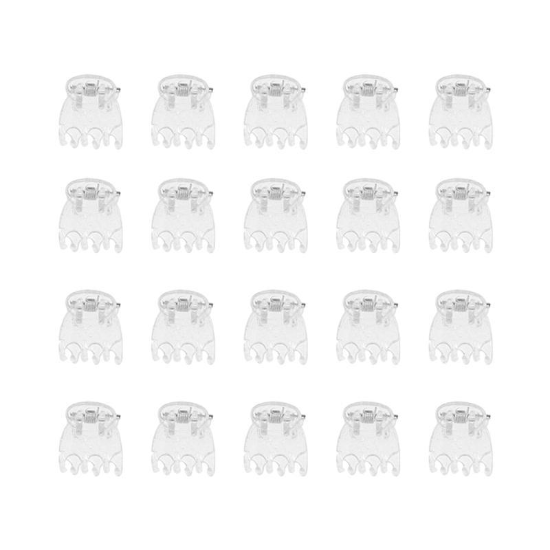 50 шт. прозрачные зажимы для орхидей с 6 когтями, пластиковые зажимы для цветов-бабочек, прозрачный фиксатор для садовых стеблей виноградной лозы, вьющихся растений