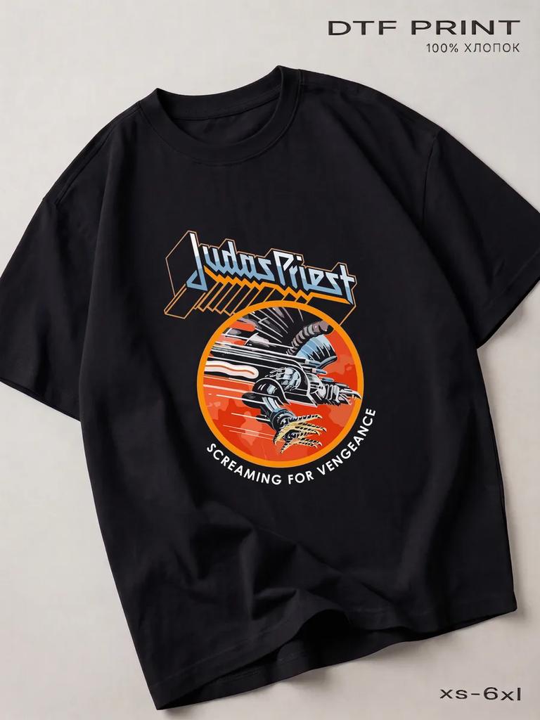 Black Judas Priest T-shirt, Metal Back in