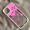 Забавный чехол для телефона с граффити-рисунком для iPhone 16 14 13 15 12 Mini 11 Pro Max XS XR 7 8 Plus INS Пламя Ударопрочный Прозрачный Жесткий Чехол