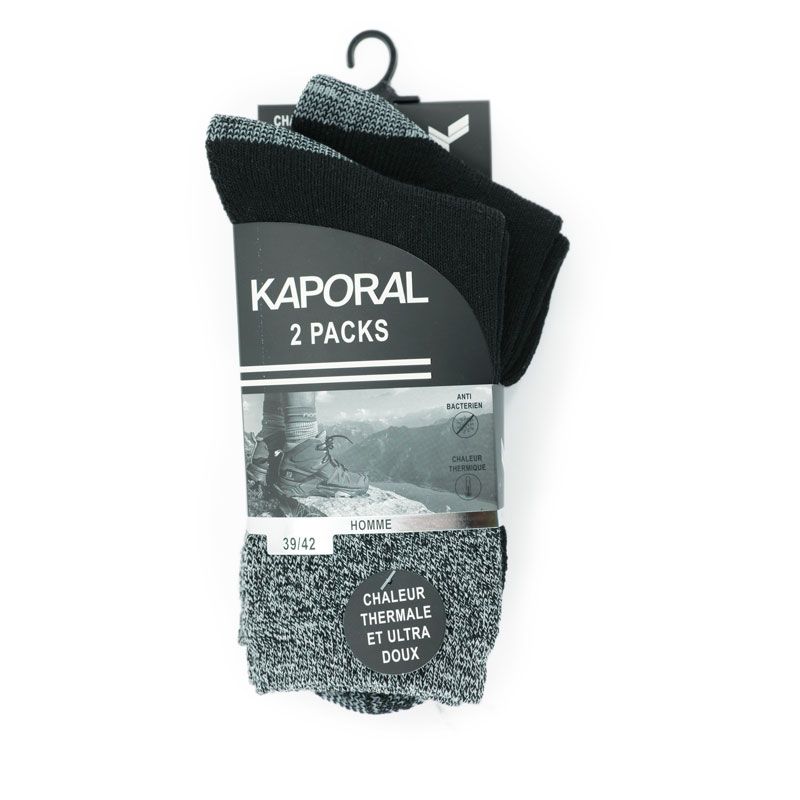 Pack of 2 Pairs of Ultra-soft KAPORAL Men's Socks