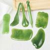 SPA Face Emerald Green Body Natural Resin Gua Sha Boards Set Massager Beauty Tools Beeswax Board