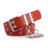 Punk Style Belt Female Jeans Fashion Decorative Belt Steam Eyelte Chain Belt