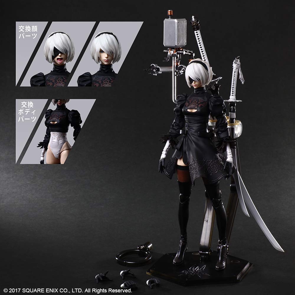 Автоматы PLAY ARTS Kai 2 B тип DX ПВХ окрашенная подвижная фигурка NieR. версия>